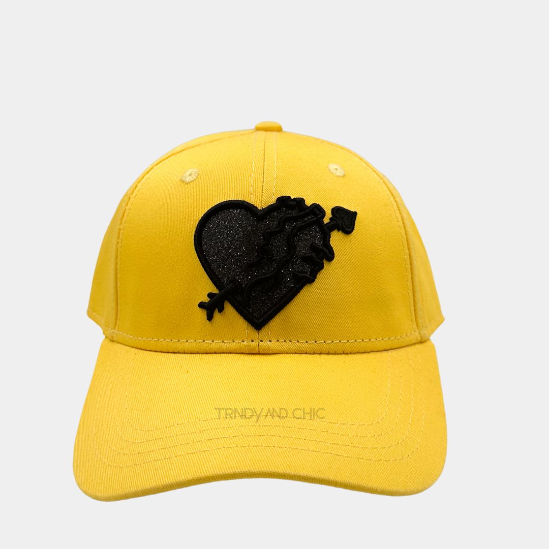 Casquette coeur piqué Yellow heart